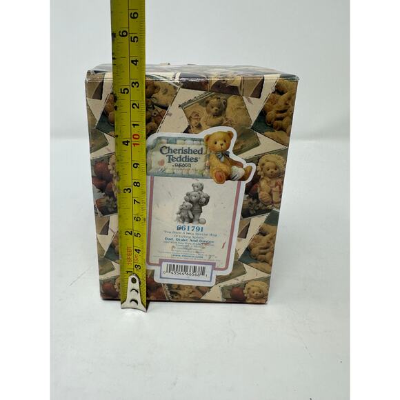 ENESCO Cherished Teddies '00 "Dad, Drake and Dustee" Dad Two Kids Bear Figurine - Picture 6 of 8